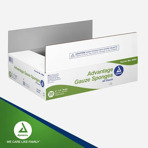 Vista 7 de Dynarex Advantage - Esponjas de gasa tejidas de 4 x 4 pulgadas, almohadillas de gasa de algodón absorbentes no estériles de 8 capas para apósito