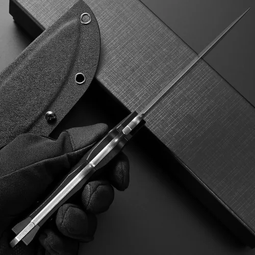 Vista 8 de Eafengrow EF122 Cuchillo de hoja fija D2 con hoja de acero, mango G10, cuchillos de bolsillo, cuchillo fijo, supervivencia, herramientas