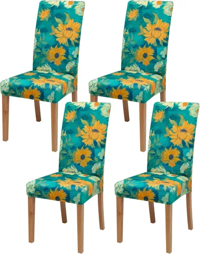 Vista 119 de BIETYONE - Fundas para sillas de comedor, juego de 2 fundas para sillas de comedor o cocina, lavables, protectoras, para sillas Parsons