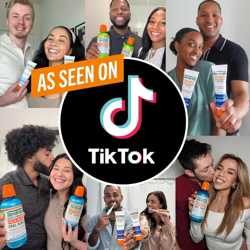 Vista 7 de TheraBreath Fresh Breath - Enjuague bucal Rainforest Mint, sin alcohol, 16 onzas líquidas (paquete de 2)