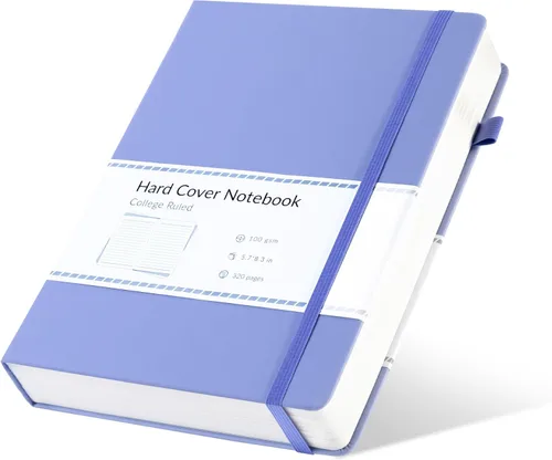 Vista 11 de CAGIE Cuaderno de cuadrícula de cuadrícula con puntos y balas, color negro A5