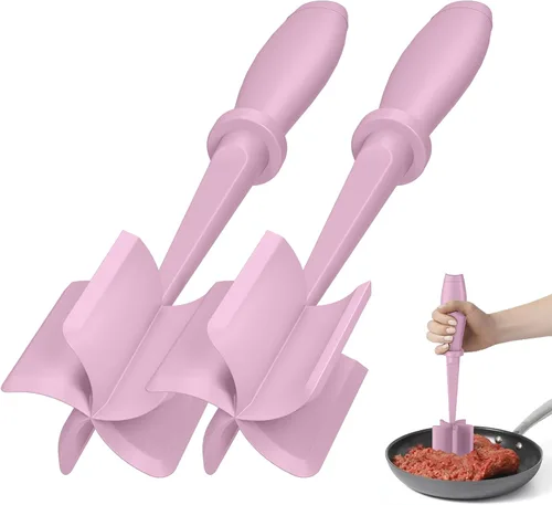 Vista 15 de 2 piezas de picadora de carne, molinillo de hamburguesa mejorado, picadora de carne premium resistente al calor para carne molida, herramienta