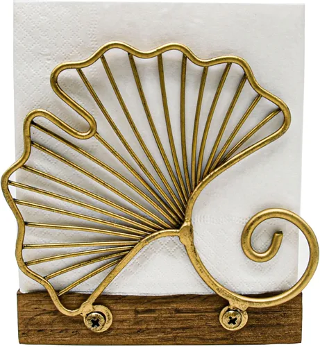 Vista 5 de Servilletero de mesa de metal con dispensador de pañuelos independiente (Negro)