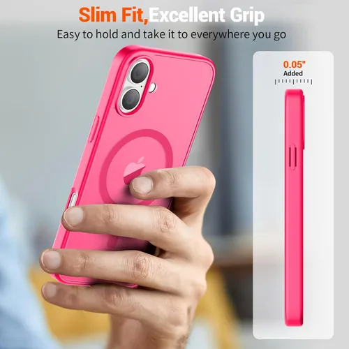 Vista 938 de SUPFINE - Funda magnética para iPhone 13 Pro Max (compatible con MagSafe), (protección contra caídas de grado militar de 10 pies), delgada, Negro