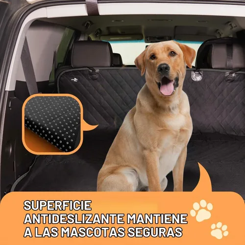 Vista 8 de Active Pets Funda de Asiento Trasero Beige XL para Perros, Hamaca para Coche, Protector Impermeable para Asiento Trasero de Camiones, Banco Trasero
