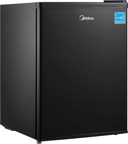 Vista 9 de Midea WHS-65LB1 - Refrigerador compacto de una sola puerta reversible, 1.6 pies cúbicos (0.045 metros cúbicos), negro