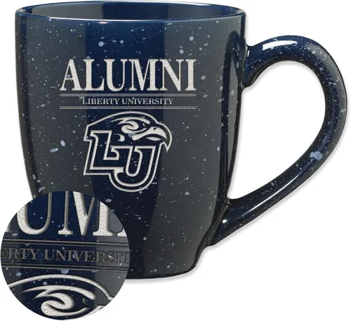 Vista 48 de Rico Industries NCAA Illinois Fighting Illini Alumni - Taza de café de cerámica moteada grabada con láser de 16 onzas