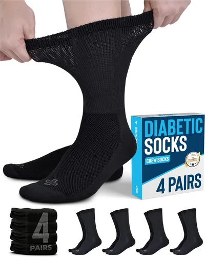 Vista 15 de Doctor's Select Diabetic Socks for Men and Women - Non-Binding Neuropathy Socks for Diabetics Men Non Grip & Grip Socks