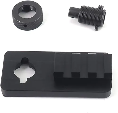 Vista 3 de HUNTPAL Sling Stud Picatinny Rail Bipod Adapter, Aluminum 3 Slots Sling Swivel 1913 Picatinny Rail Mount Attachment Adaptor with Anti-Slip Rubber