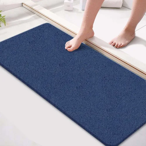 godehone Tapetes de ducha antideslizantes sin ventosas, tapetes de baño de lufa de PVC, tapetes de lufa para ducha y baño, secado rápido, 15.7 x 36