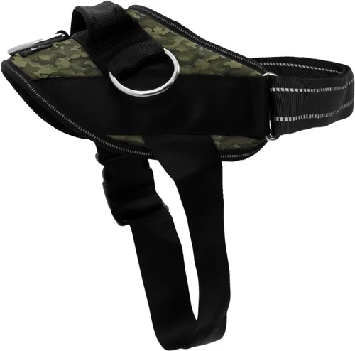 Vista 21 de ShawnCo Arnés esencial para perro, chaleco sin tirones para mascotas con 3 clips de correa, sin estrangulamiento, reflectante, ajustable