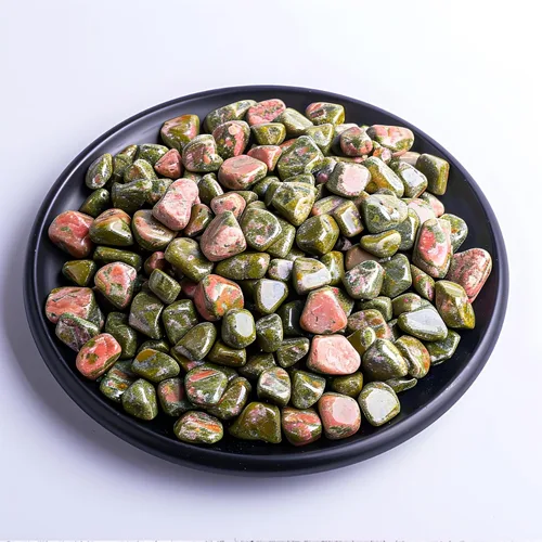 Vista 28 de Chips de Cristal de Amazonita Pulida 200 Piezas - 0.3" 10 oz Chips de Piedra Pulida Chips de Piedras de Vidrio Marino Triturado Piedras de Cristal