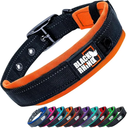 Vista 21 de Black Rhino Collar de perro para perros grandes - Collar de perro ajustable, reflectante y resistente de alta calidad con acolchado ultrasuave