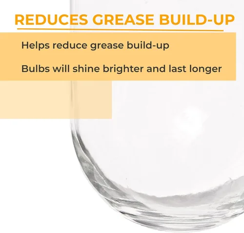 Vista 5 de KastLite Cubierta de bombilla de globo de vidrio roscado Cubierta de globo de refrigeración Cubierta de seguridad de globo de campana de cocina