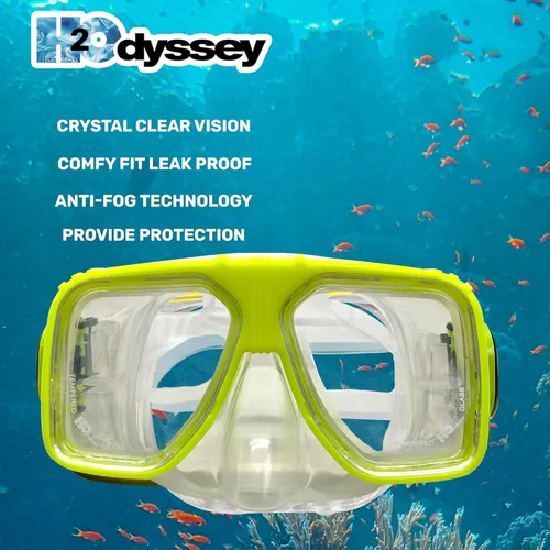 Vista 5 de H2Odyssey Alpha 2 - Máscara de buceo - Máscaras antivaho resistentes a los arañazos para esnórquel