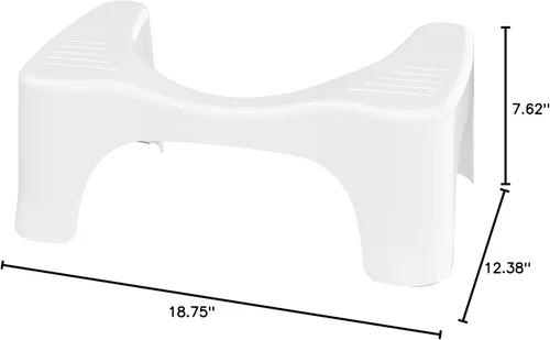 Vista 11 de Squatty Potty Simple Curve - Taburete de inodoro para baño, 7 pulgadas, color blanco
