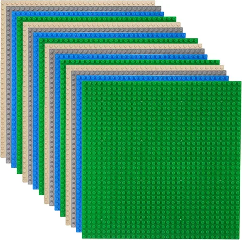 Vista 5 de LVHERO - Placas base clásicas para construcción de ladrillos 100% compatibles con todas las marcas principales - Placa base de 10 x 10 pulgadas