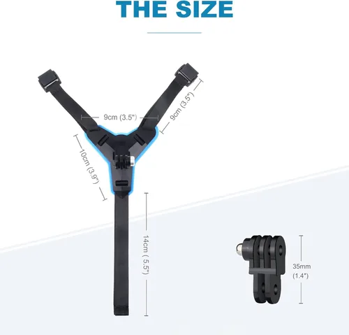 Vista 5 de Soporte de barbilla para GoPro Action Camera Go Pro motocicleta correa accesorio de cara completa casco rinoceronte accesorios para GoPro Hero 13 12