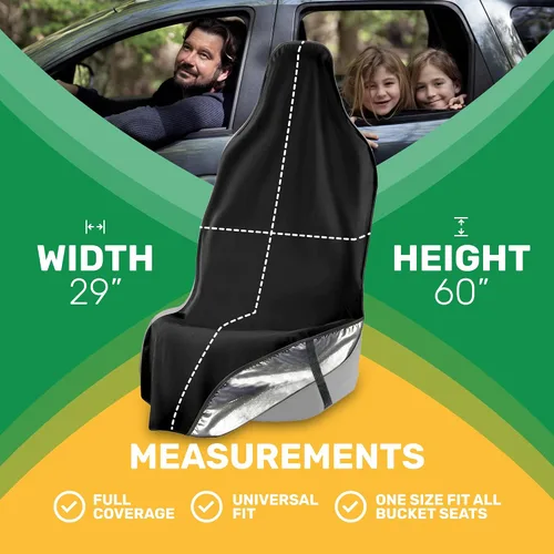 Vista 6 de EliteSport - Funda de asiento delantero, ajuste universal, impermeable, resistente al sudor, resistente al olor y lavable a máquina, protector