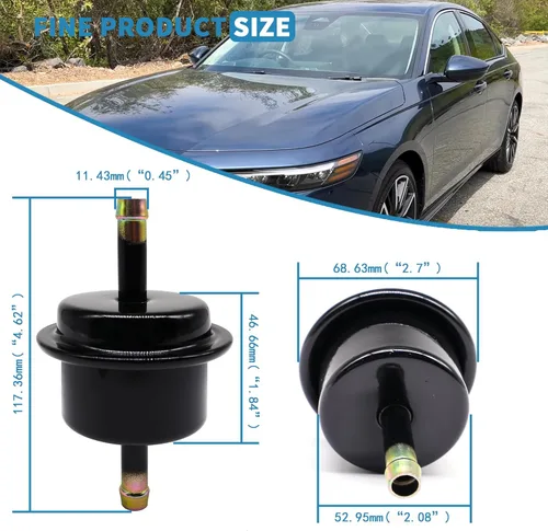 Vista 2 de Filtro de líquido de transmisión automática ATF 25430-PLR-003 044-0382 compatible con Honda Accord Civic CRV CRZ Element Fit Insight Odyssey