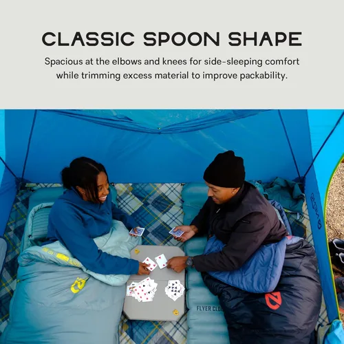 Vista 4 de NEMO Equipment Tempo Sacos de dormir sintéticos de 20 y 35 grados para hombre y mujer