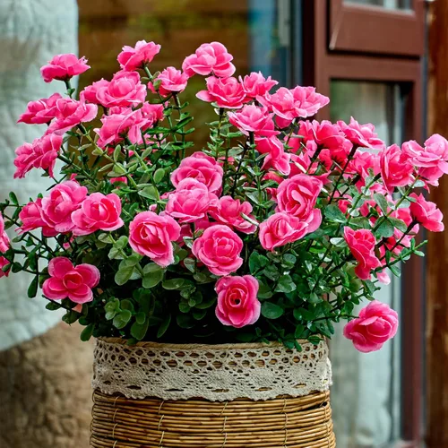 Vista 27 de Tallos de eucalipto, ramas de hojas de eucalipto artificiales, 12 paquetes de plantas artificiales para el hogar, oficina, ramo de flores, centro