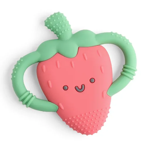 Vista 8 de Itzy Ritzy Mordedor para Bebés en Forma de Plátano con Asas; Mordedor de Silicona para Bebés con Asas de Fácil Agarre y Superficies Texturizadas