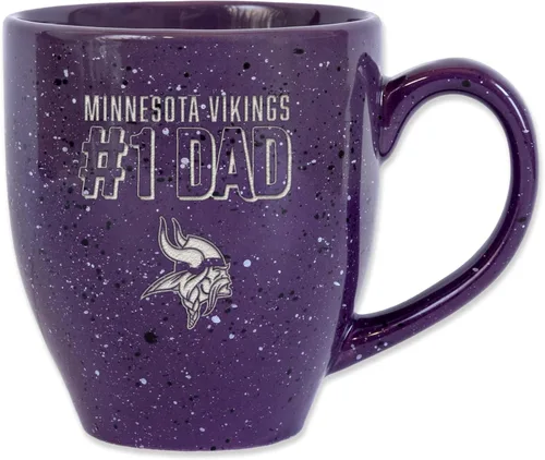 Vista 49 de Rico Industries NFL Football #1 Dad 16 oz Team Color Laser Engraved Ceramic Coffee Mug