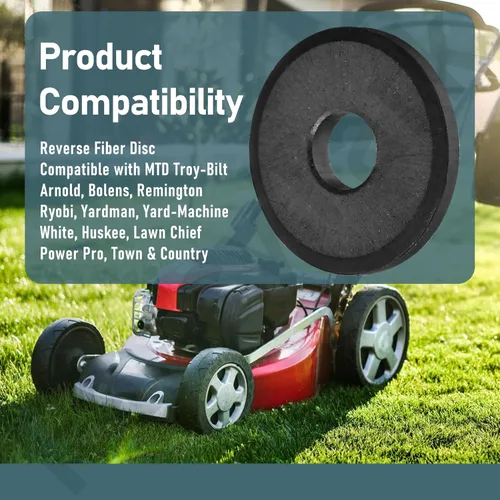 Vista 5 de Disco de inversión de fibra Tiller compatible con piezas Troy-Bilt, MTD, Cub Ca-det, Craftsman cortacésped y tractor de césped, reemplaza 1072