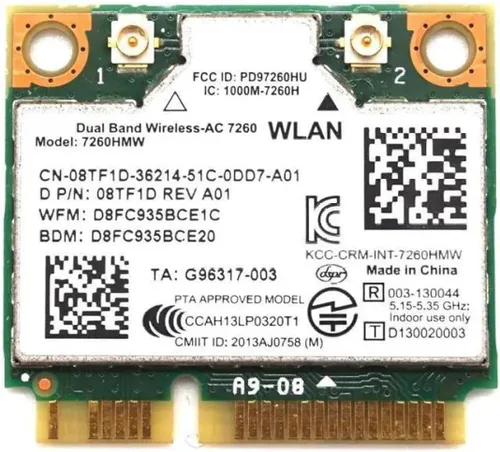 Vista 29 de Adaptador Wi-Fi M.2 Legacy para Intel 9461 Wireless-AC WiFi de 433 Mbps con Bluetooth 5.1 Tarjeta de red de 2.4 GHz y 5 GHz Diseñado para CPU
