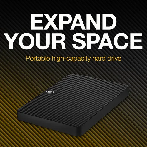 Vista 3 de Seagate Expansión portátil, 1 TB, disco duro externo, 2.5 pulgadas, USB 3.0, para Mac y PC (STKM1000400)