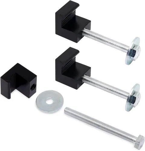 Vista 3 de Kit de montaje de caja de herramientas de camión, abrazaderas de montaje de aluminio para camioneta, accesorios de caja de herramientas J ganchos