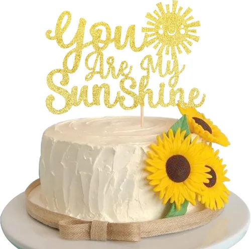 Vista 11 de 36 piezas de decoración para cupcakes de sol de doble cara con diseño de flores y sonrisas, decoración de cupcakes SunShine para temática de sol