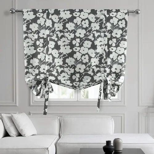 Vista 11 de HPD Half Price Drapes Ikat - Cortinas enrollables para oscurecer la habitación, 46 x 63 pulgadas, cortina enrollable de algodón para ventana de sala