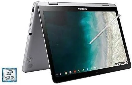 Vista 7 de Samsung - Chromebook con pantalla táctil 2 en 1 de 12,2" Plus - Intel Celeron - Memoria de 4 GB - Memoria flash eMMC de 32 GB - Stealth Silver