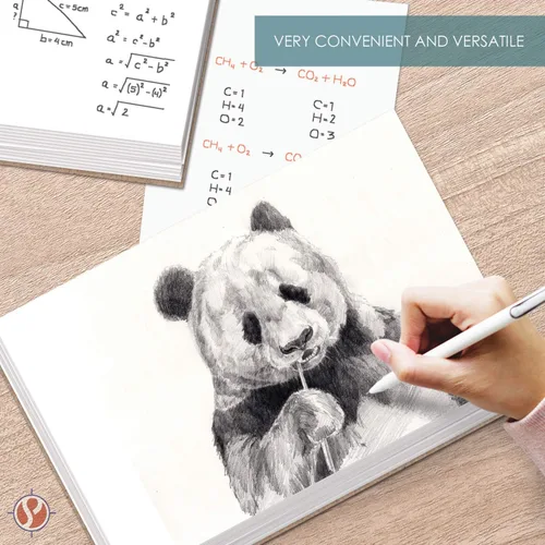 Vista 3 de 3" x 5" White Memo Pads w/ Chipboard on the Back – Blank White Writing Pads for Taking Notes, To-Do Lists, Reminders, Sketches Gummed Top, Easy