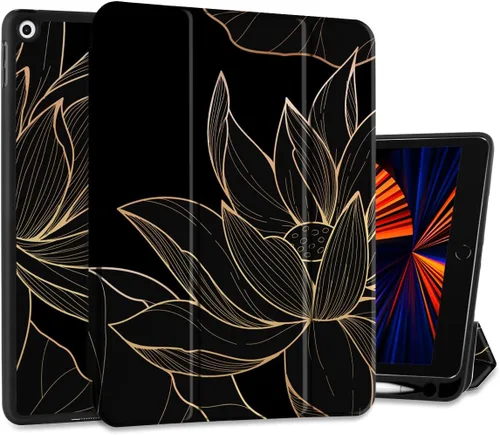 Vista 16 de DONGKE Funda compatible con iPad de 10.2 pulgadas 2021 2020 2019 iPad de 9ª/8ª/7ª generación con soporte para lápices, funda protectora delgada