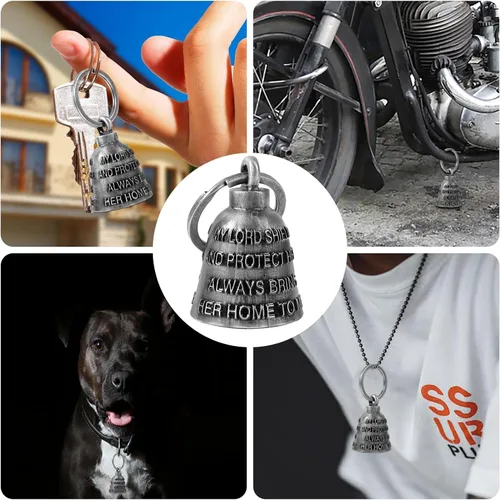 Vista 6 de GARGOYLE BELLS Campanas de motocicleta para motociclista de buena suerte, campanas de guardián, accesorio de motocicleta para la suerte