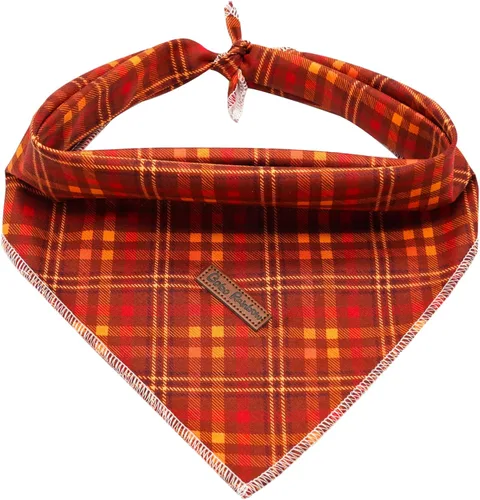 Vista 29 de Pañuelo de otoño para perro, 1 bufanda de Halloween para perro, bufandas para perros, bufanda para mascotas, pañuelo para mascotas, bufandas