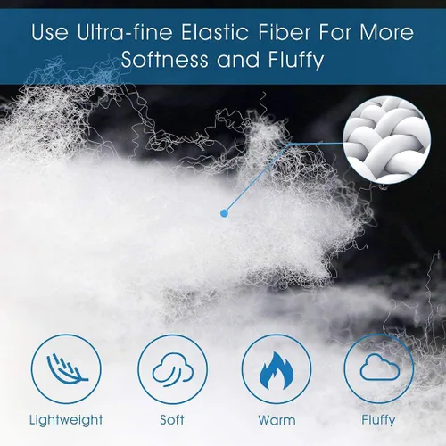 Vista 3 de Cozynight - Edredón de plumón alternativo Super King con inserto para edredón con pestañas en las esquinas - Edredón reversible transpirable