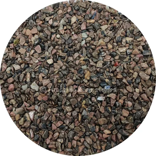 Vista 5 de Amazing Gemstone Chips de cristal de piedra lunar arcoíris para acuario, grava para pecera, pequeñas virutas de piedra rodada y pequeños cristales