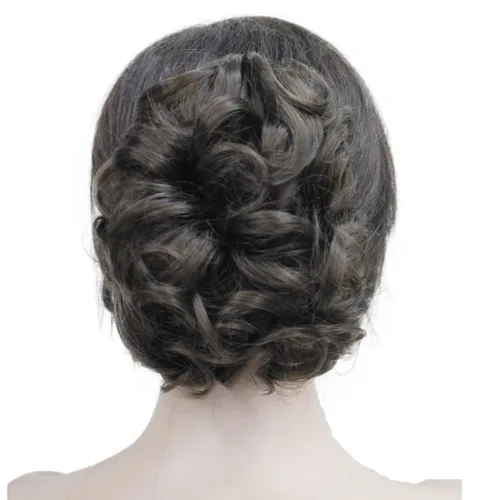 Vista 7 de Wiginway Cola de caballo de pelo para mujer, extensiones de cabello ondulado con clip, color marrón dorado rojizo claro # 12 Marrón dorado rojizo