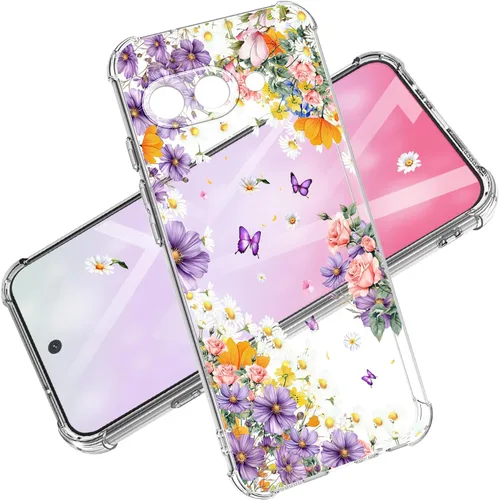 Vista 14 de for Google Pixel 7 Case，Google 7 Phone Case，for Girls Women Cover Design Dual Layer Slim Fit Drop Proof Impact Resistant Shockproof Clear Case