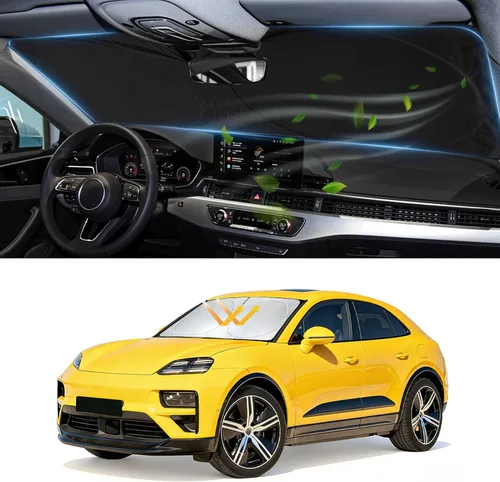 Vista 128 de Parasol plegable para parabrisas, protector reflectante para ventana frontal 210T, bloquea los rayos ultravioleta, accesorios para automóvil, XXL