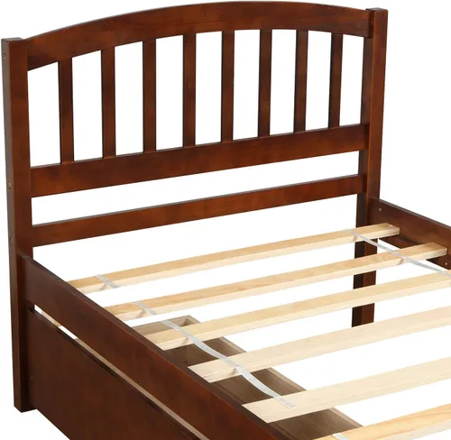 Vista 57 de Harper & Bright Designs Cama individual con cajones, cama individual de plataforma para niños con almacenamiento, plataforma de madera maciza,