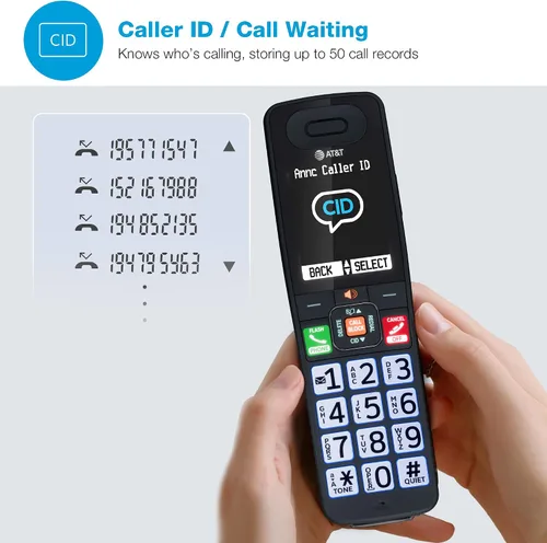 Vista 12 de Teléfono inalámbrico AT&T con sistema de contestador — BL108
