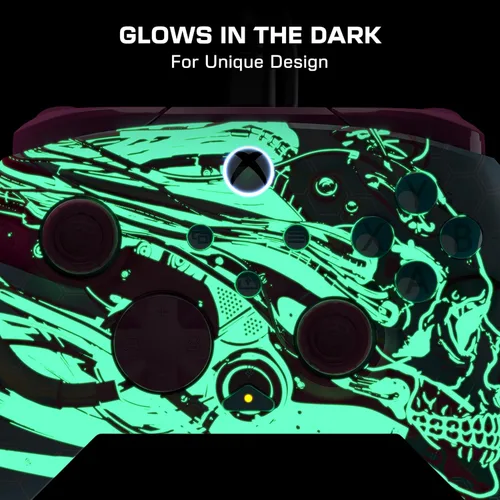 Vista 2 de Turtle Beach Rematch Advanced Wired Gaming Controller Licensed for Xbox Series X S, Xbox One, Windows PC - Glow, Remappable Buttons, Hair Triggers