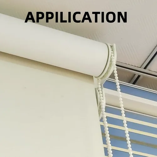 Vista 2 de Cordón de cadena de cuentas para persiana, 32.8 ft (32.8 pies) con 10 conectores para persiana enrollable, persiana vertical veneciana romana, cable