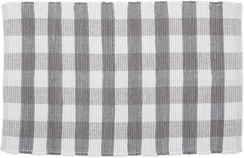 Vista 11 de DII Colección de Alfombras Buffalo Check, Alfombra Reversible Chindi Teñida a Mano, Pasillo 2 pies y 3 pulgadas x 6 pies, Negro