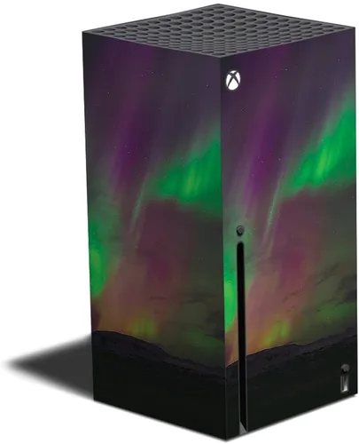 MightySkins Skin compatible con Xbox Series X - Aurora Borealis Funda protectora de vinilo duradera y única Fácil de aplicar y cambiar de estilos